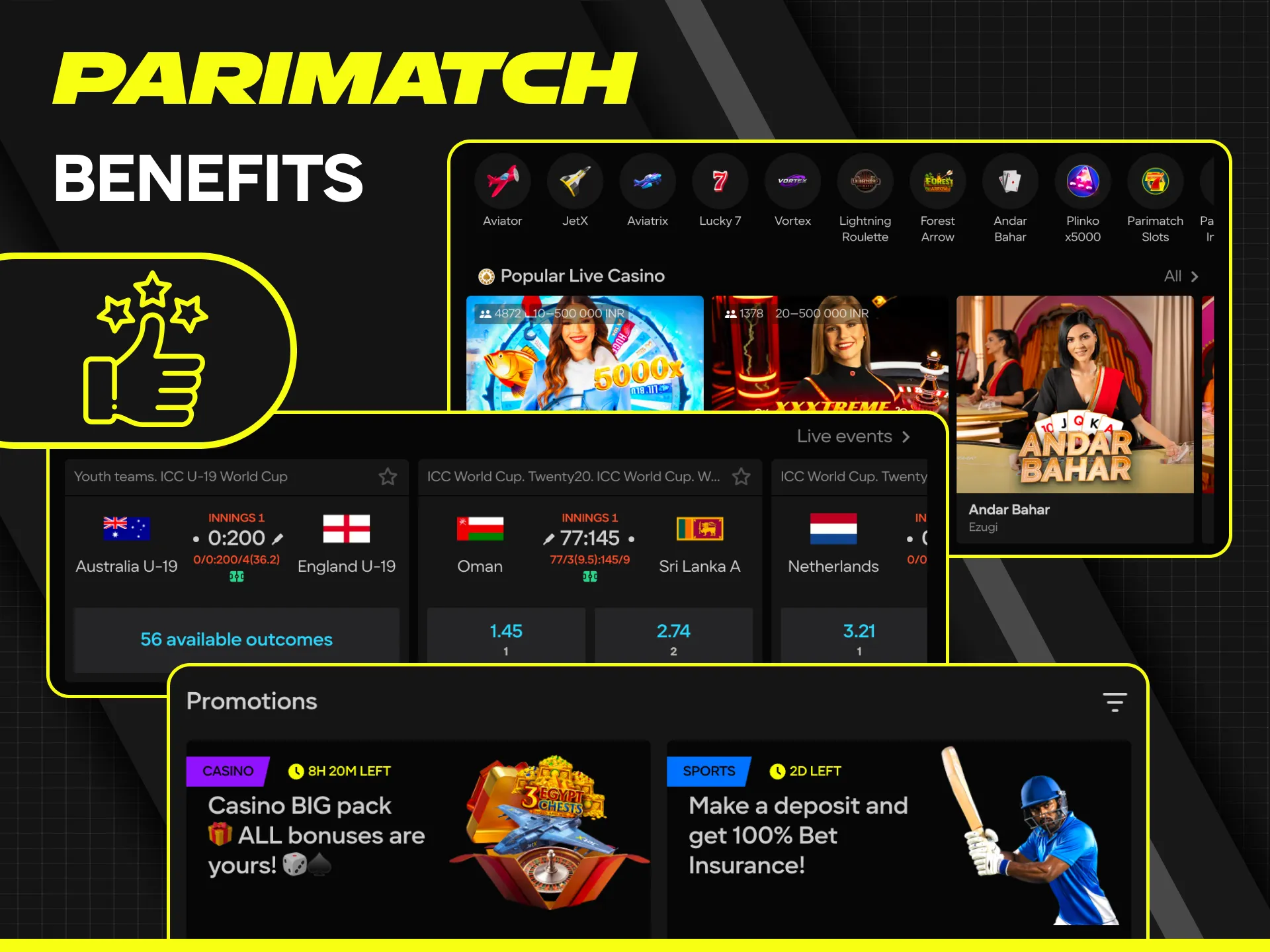 Discover the top benefits of playing at Parimatch for Indian gamblers.