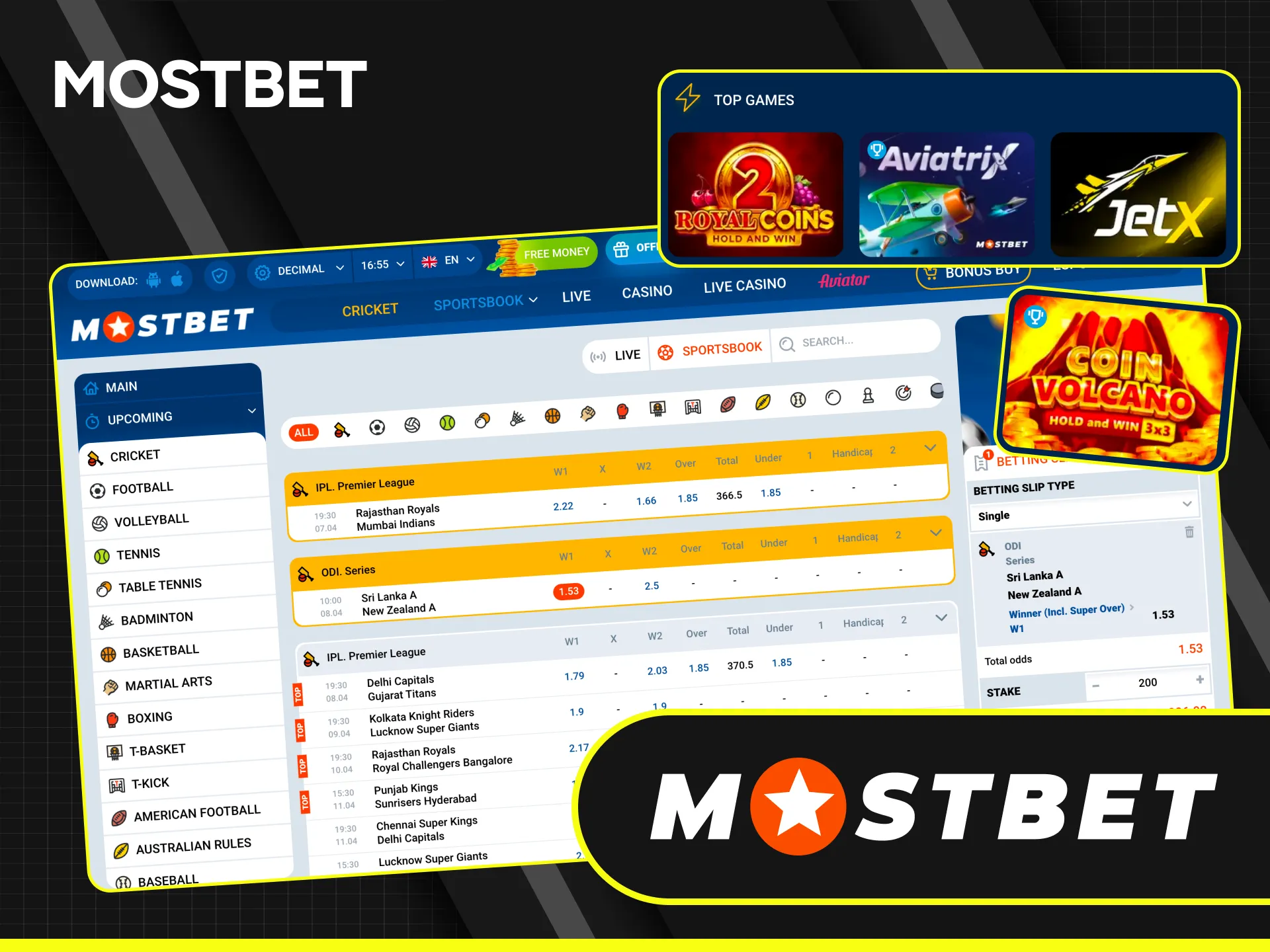 Check the detailed Mostbet review to find the best odds.